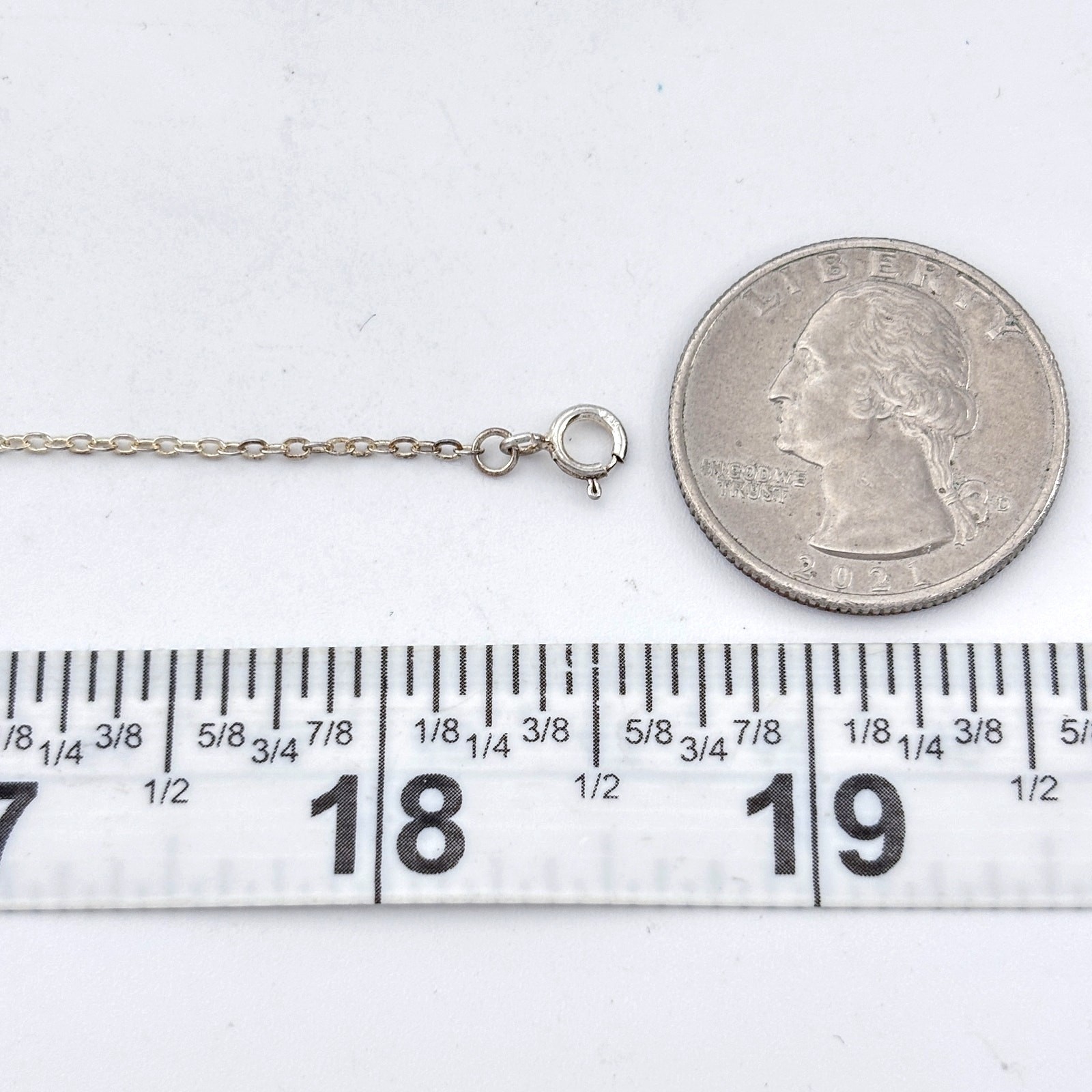 Vintage Sterling Silver 925 Infinity Cross Necklace 16.5″-18.5″