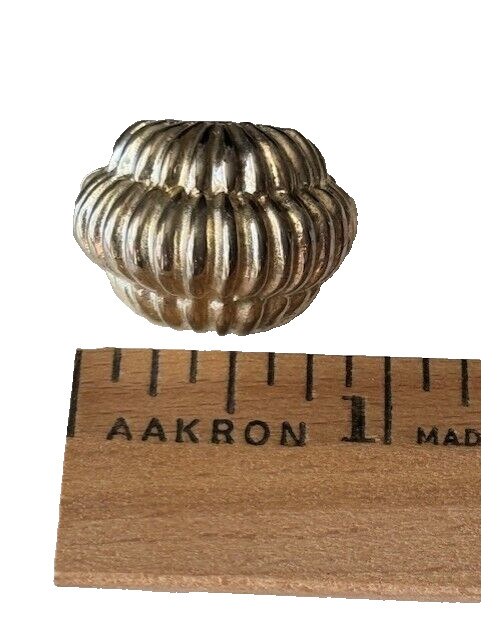 Gay Boyer Shell Earrings VTG Clip On Silver Tone 80s 90s Designer Signed