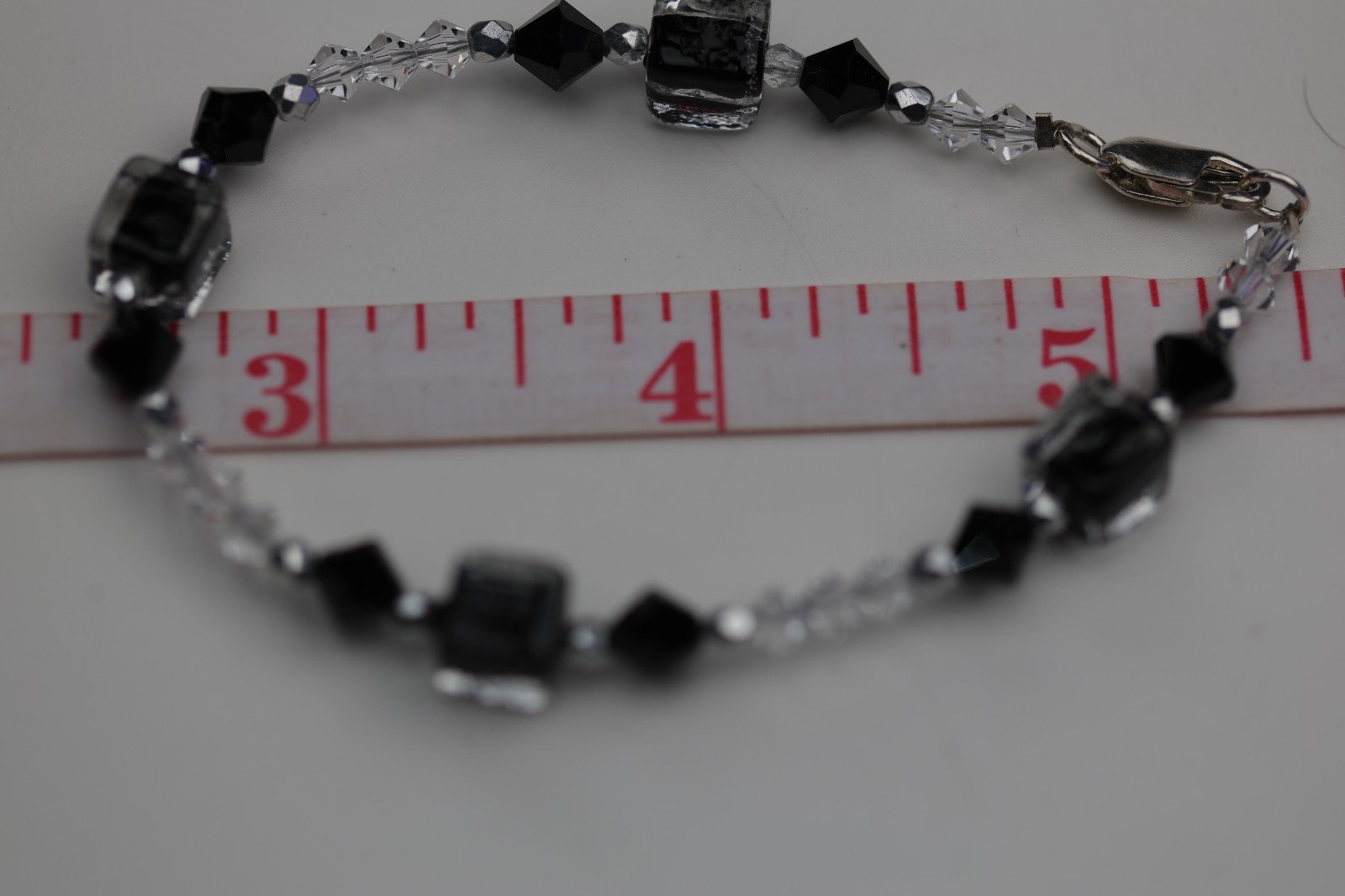 Gemstone Beaded Bracelet Sterling Silver