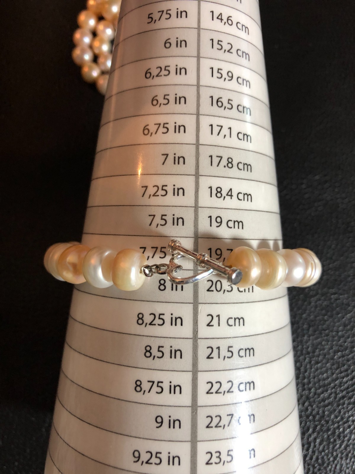 Pastel Multi-Color Cultured Pearl Strand Necklace Peach Gold Pink +Bracelet P5