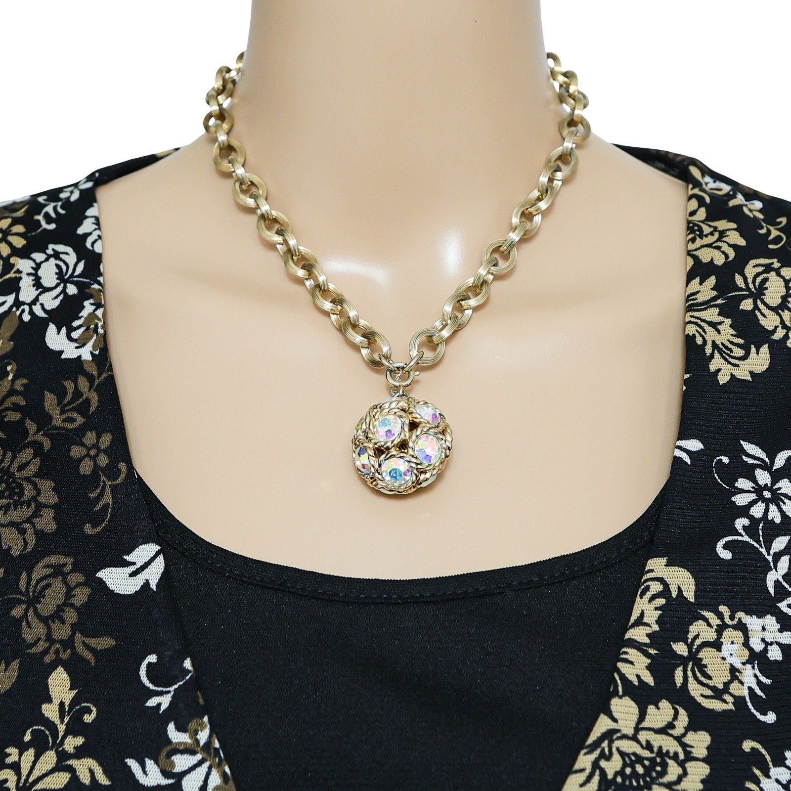 Sarah Coventry Dancing Magic Convertible Necklace Bracelet AB Rhinestones W Card