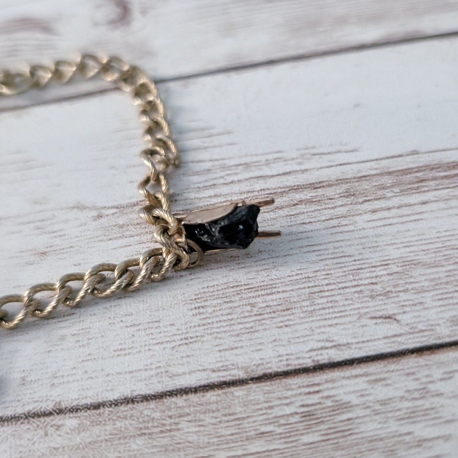 Vintage Bracelet – Gold Tone with Gardening Charms – Tarnished