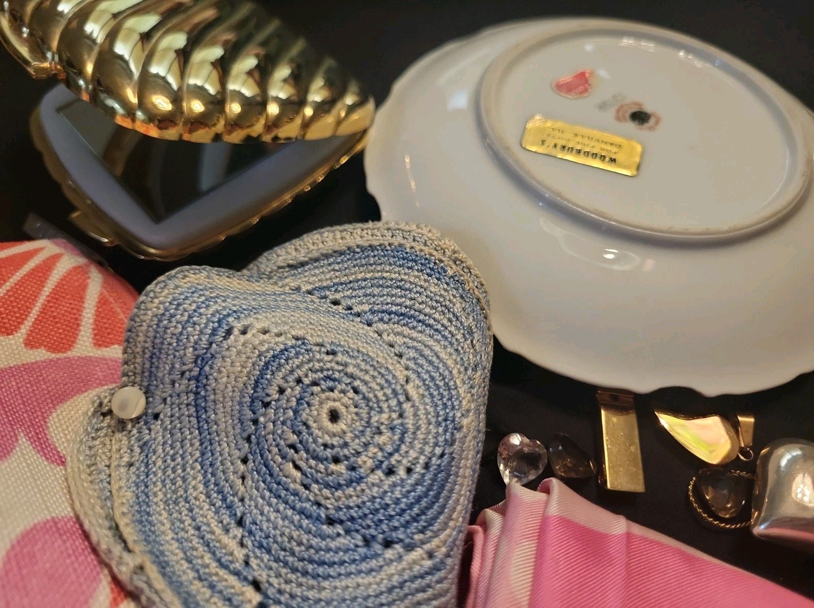 Vintage Now Ladies Mixed Lot Nappy Whiting & Davis Bag Compact Coin Purse More