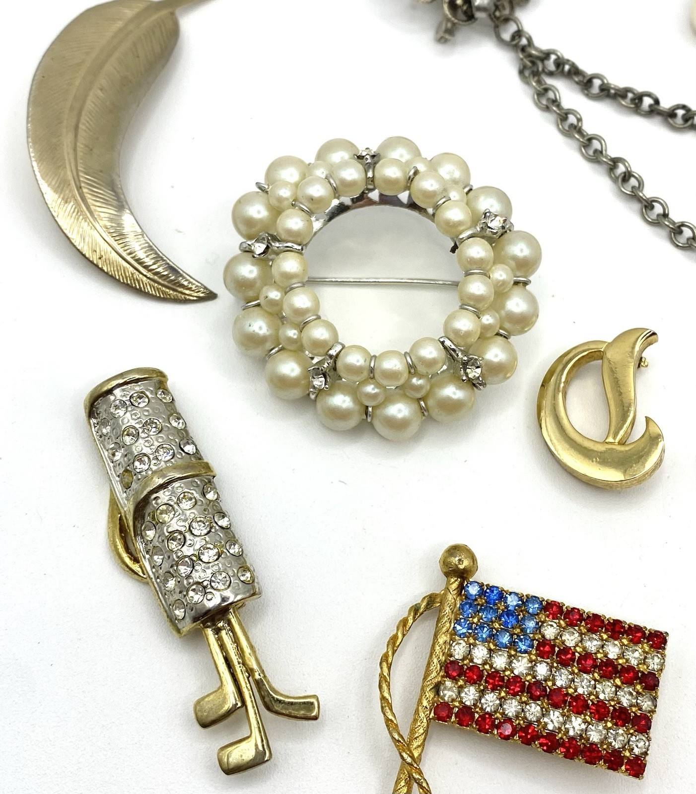 Vintage 15 Brooch Pin Lot Victorian Art Deco Nouveau Whimsical Sarah Cov Other