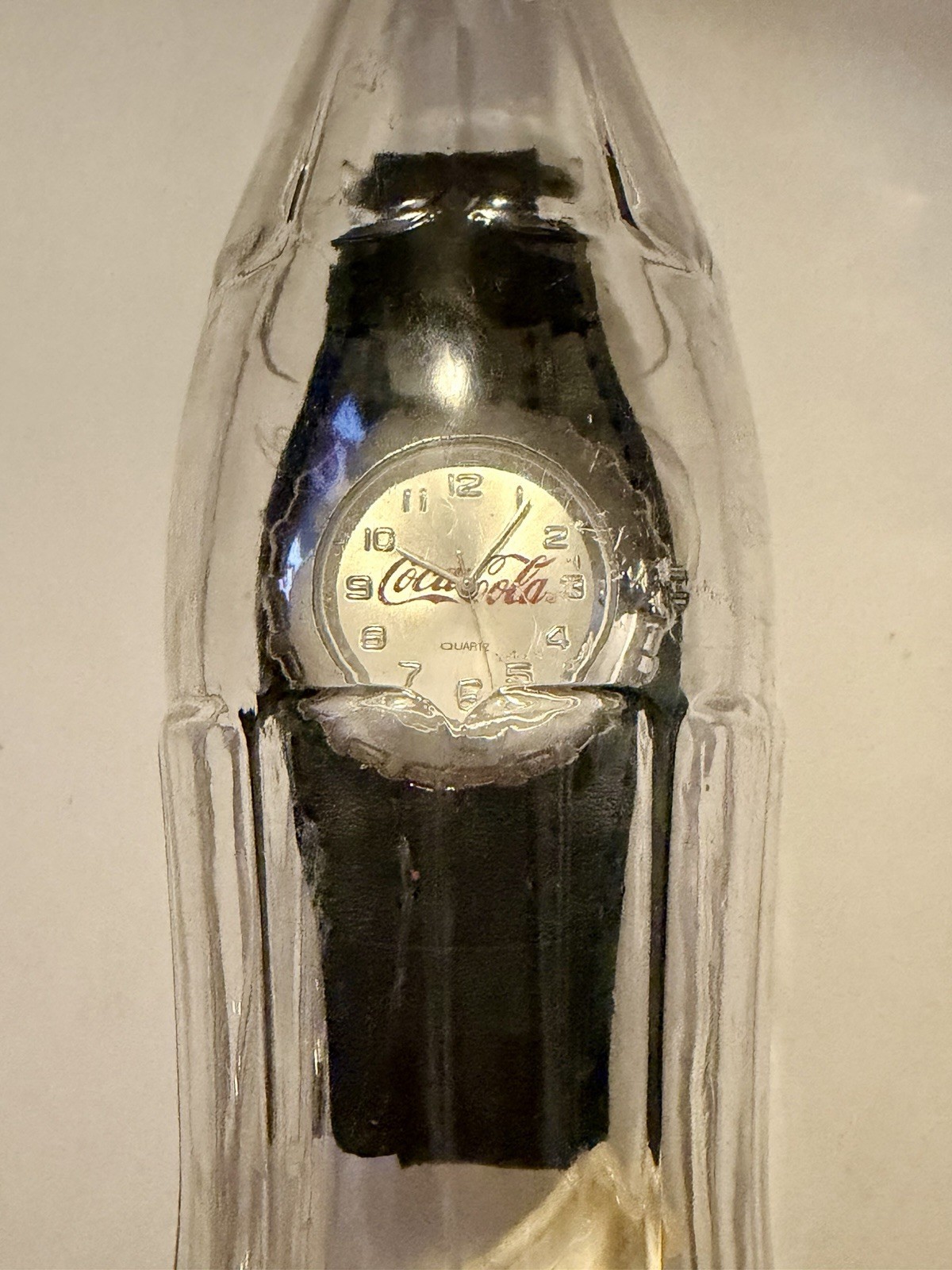 Vintage 4 Pc 2002 Cola Watches In A Bottle & Accessory Lot