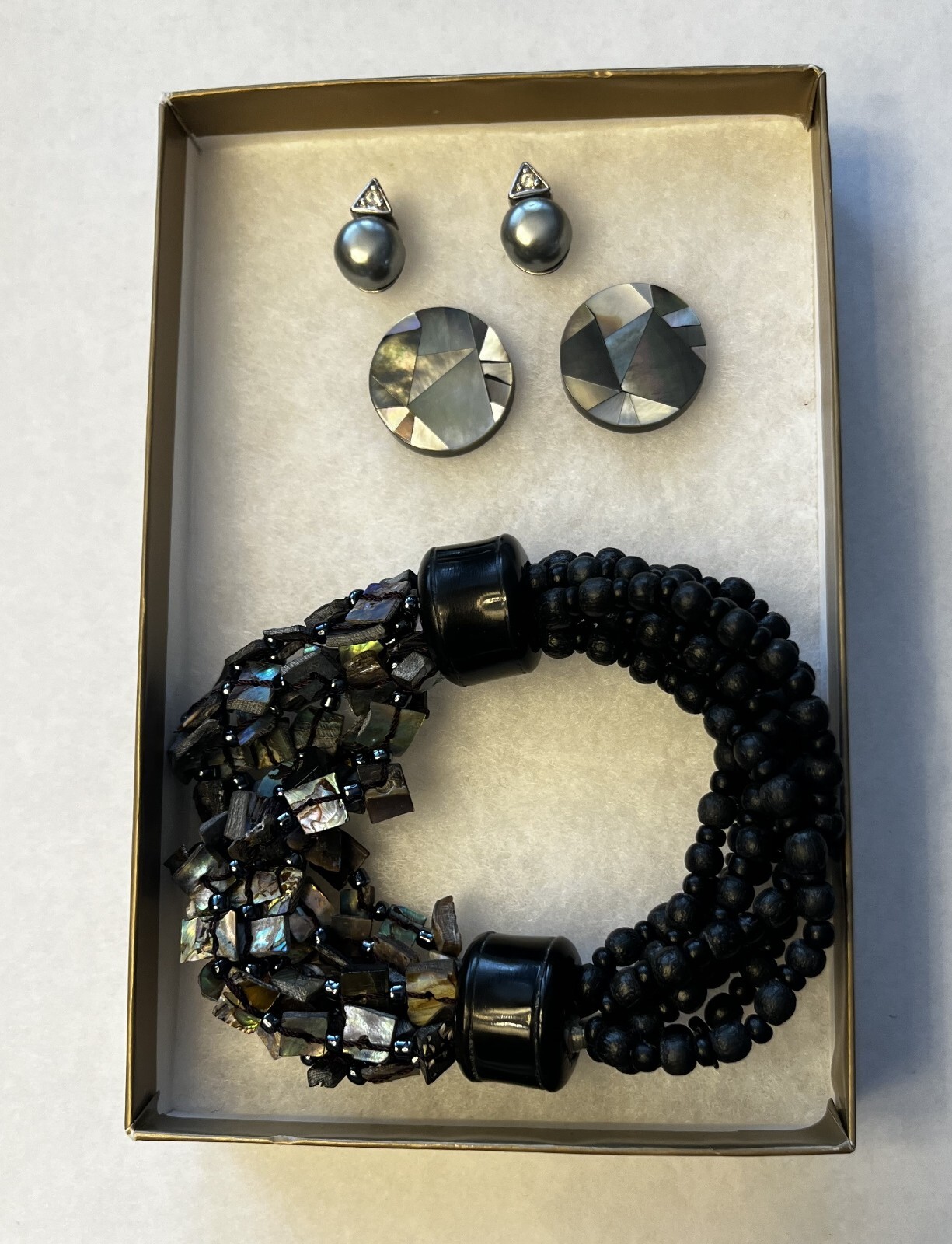 Vintage Coldwater Creek Bracelet Earring Set. Includes Extra Pair of Earrings.