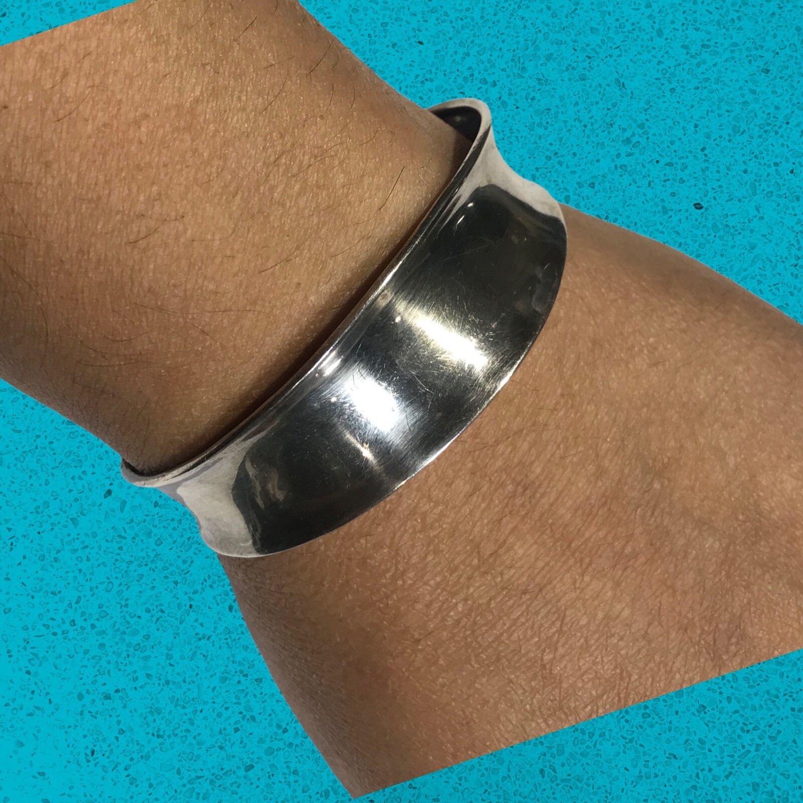 vintage sterling silvet cuff braceley Signed CD 7.5”