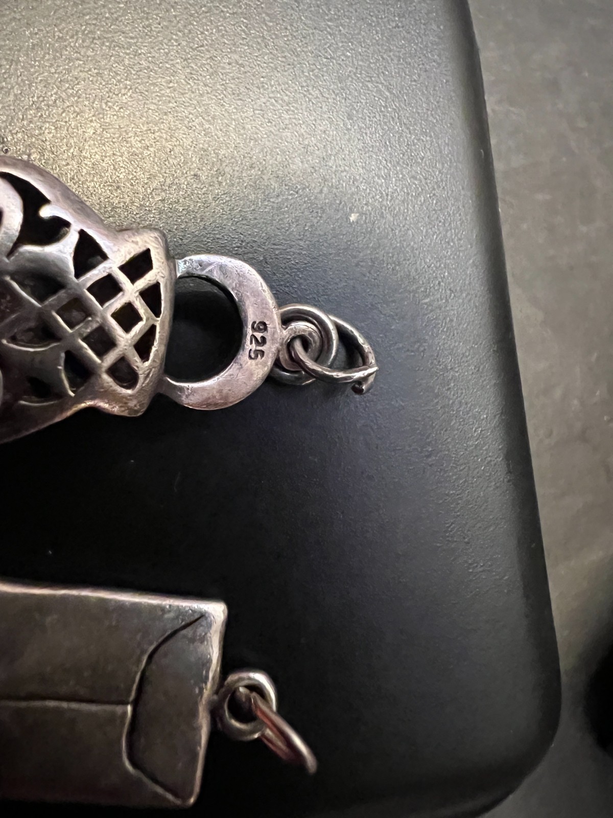 Sterling Silver Lot 2 Pendant Marcasite Purse and Seeds