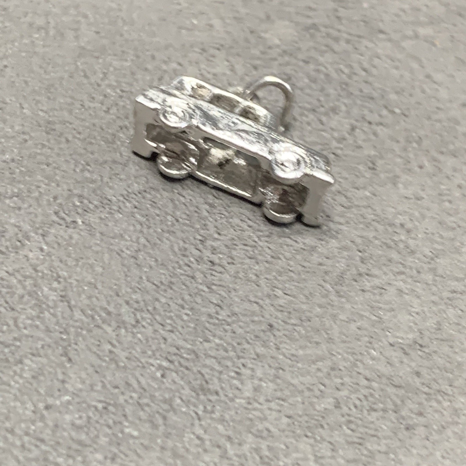 Vintage Griffith 925 Sterling Station Wagon Car 3D Bracelet Dangle Charm Pendant