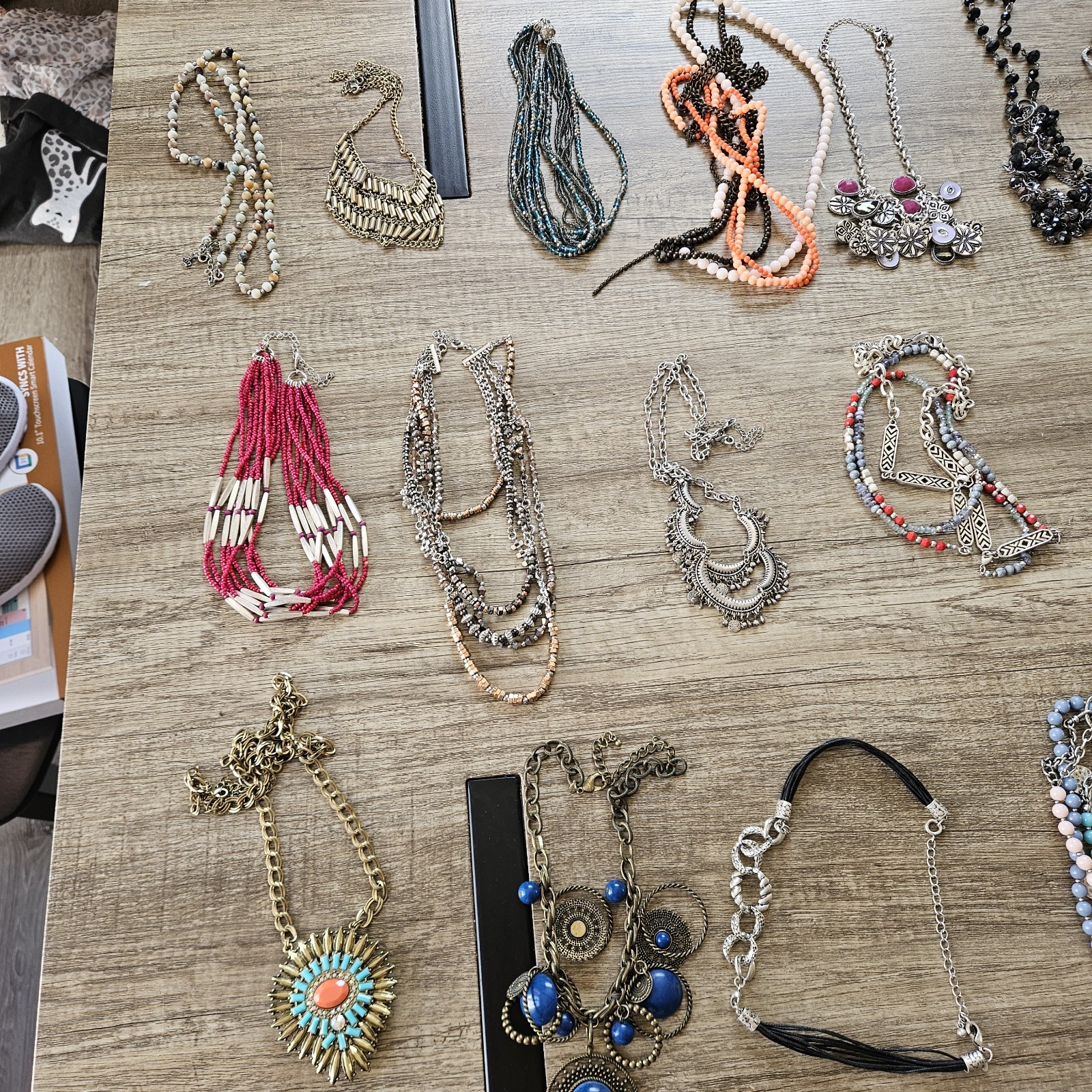 Premier Designs Jewelry HUGE 8+ lbs Necklace Lot 50 Necklaces Modern