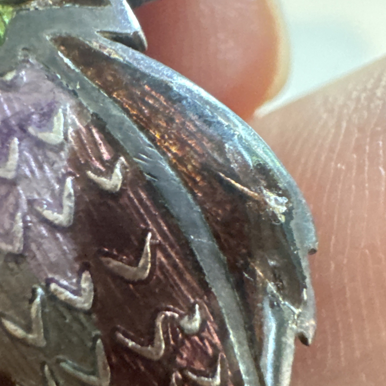 Vintage TAXCO 980 Silver Owl Bird Brooch Pin Mexico Maya Enamel Whimsical Boho