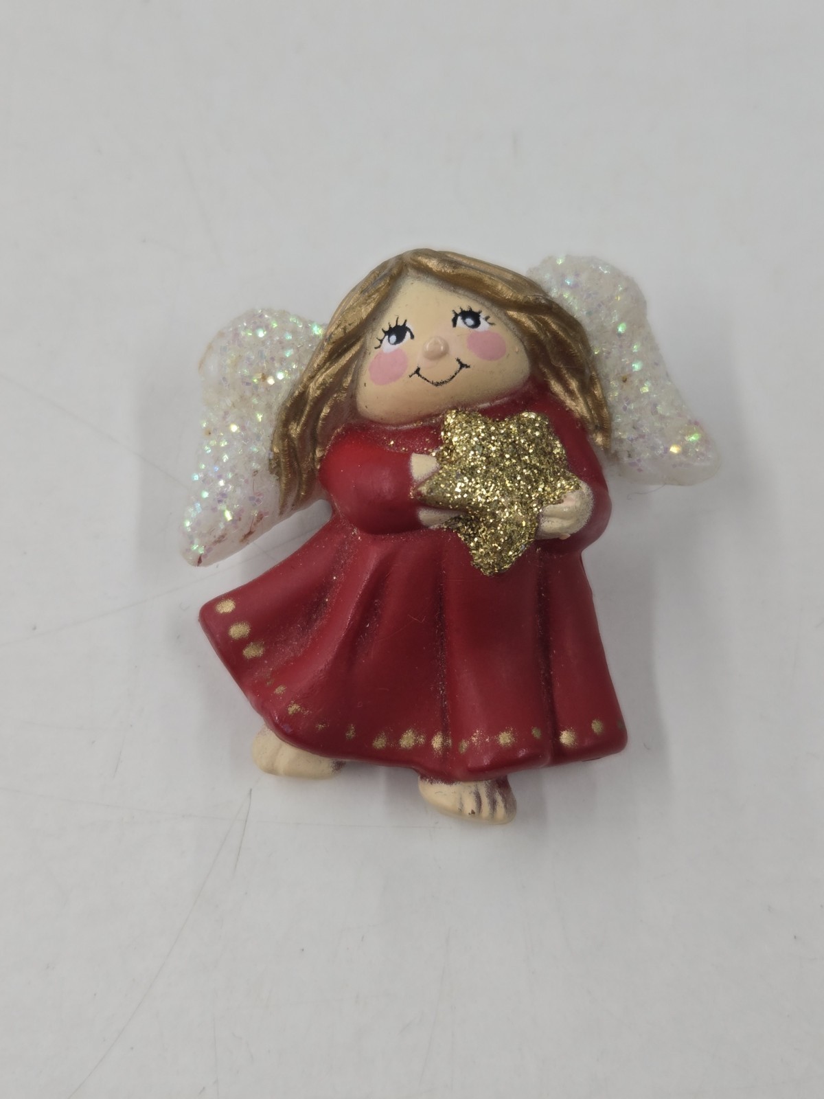 Vintage Fun World Lehman Multicolored Angel Pin. Good Condition