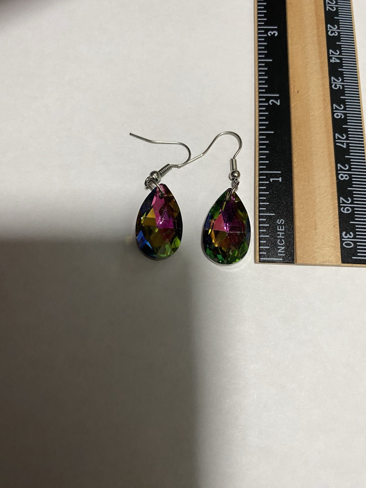 Vintage Dangle Colorful Pierced Earrings