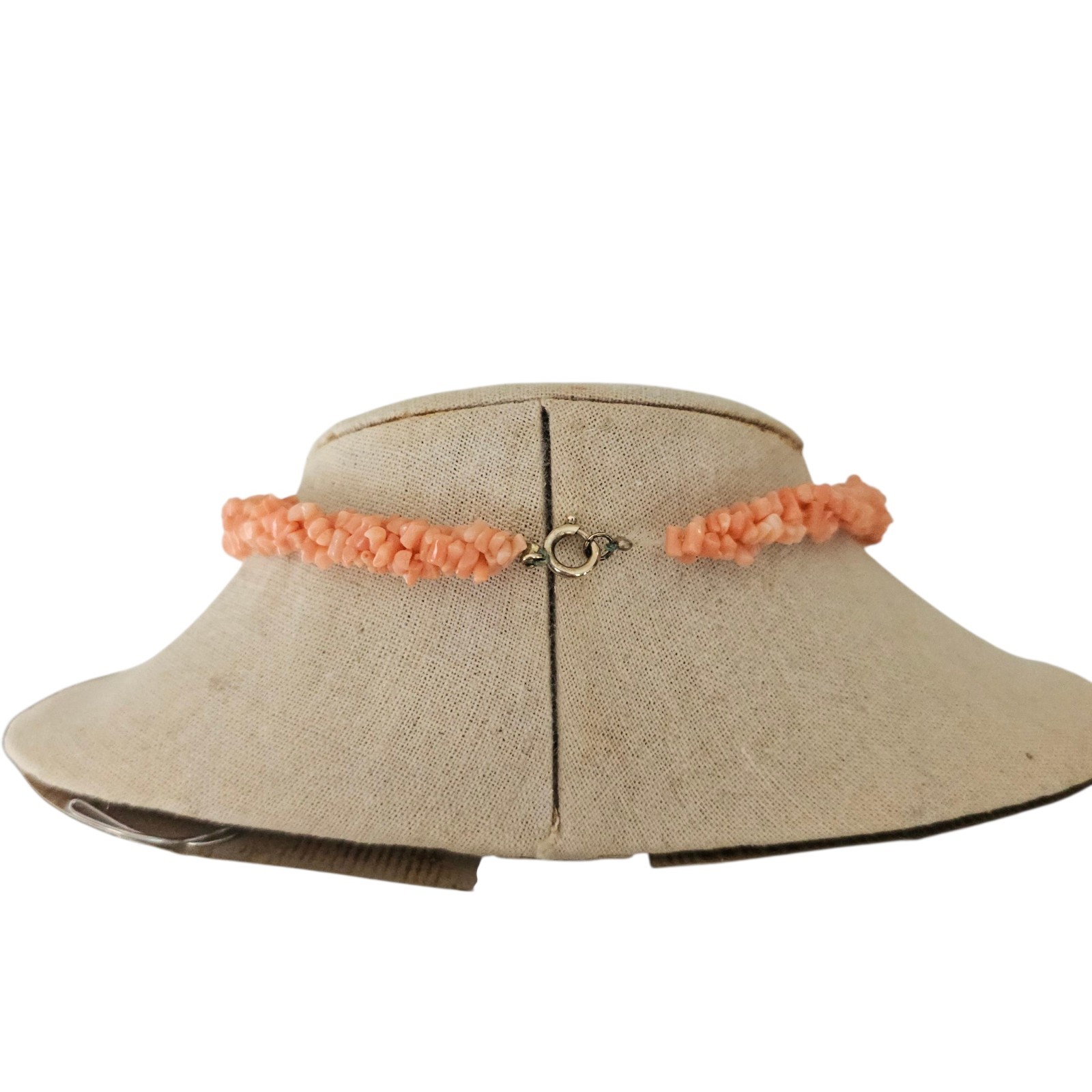 Graduated Coral Branch Necklace Vintage Genuine Natural 22″