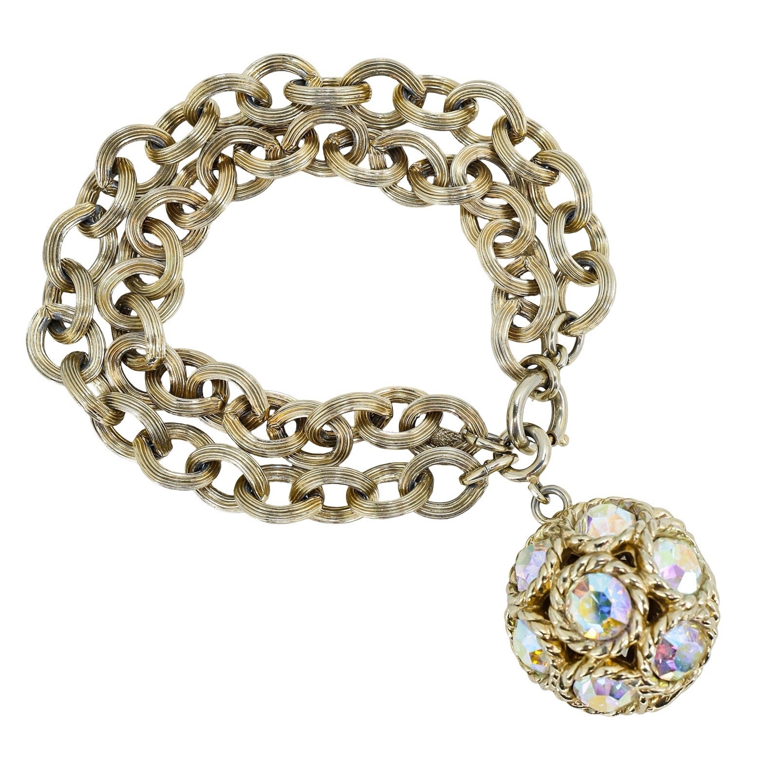 Sarah Coventry Dancing Magic Convertible Necklace Bracelet AB Rhinestones W Card