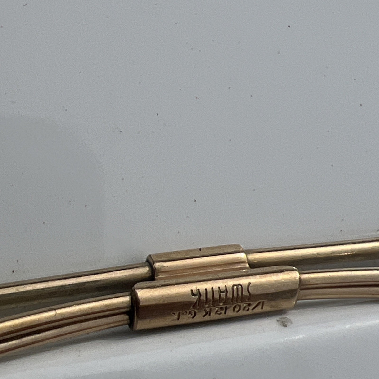 Vintage Swank Gold Filled Collar Clip Stay 1/20 12K G. F. Retro Dapper Signed