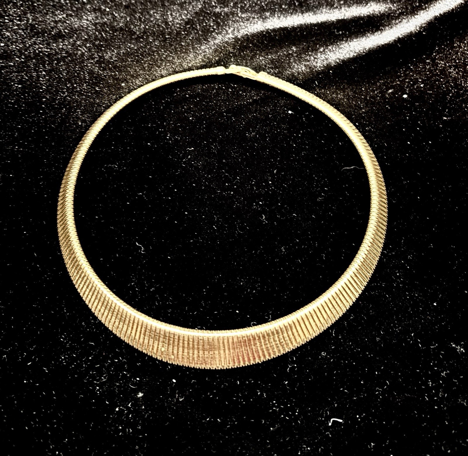 Classic Monet Gold Tone Collar Necklace W/ Joan Rivers Dome Earrings. 15 Inch