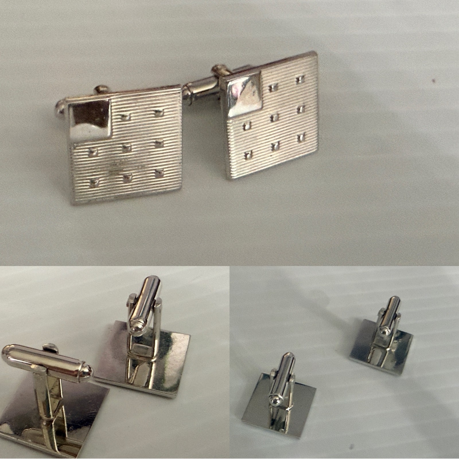 Vtg Lot of Men’s Jewelry Box Cuff Links Tie/Bar Clips Studs Pins