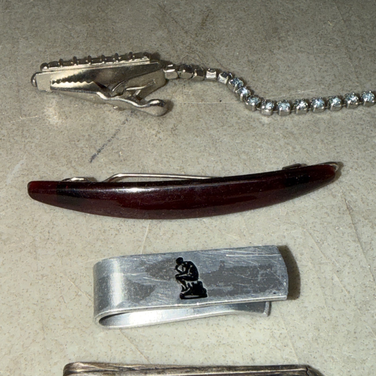 12 Vintage Tie Clips Dante, Swank, Continental & More