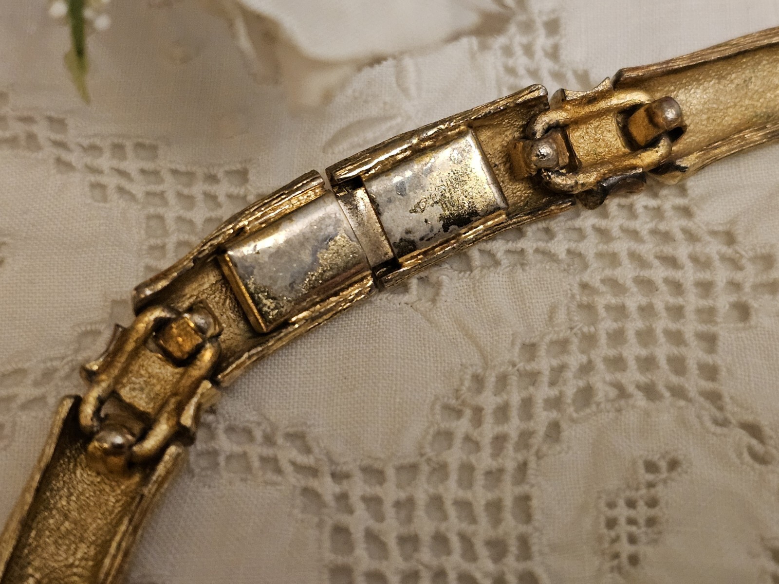 Vintage ORENA PARIS Design France Gold Plated Choker Necklace 1970’s RARE