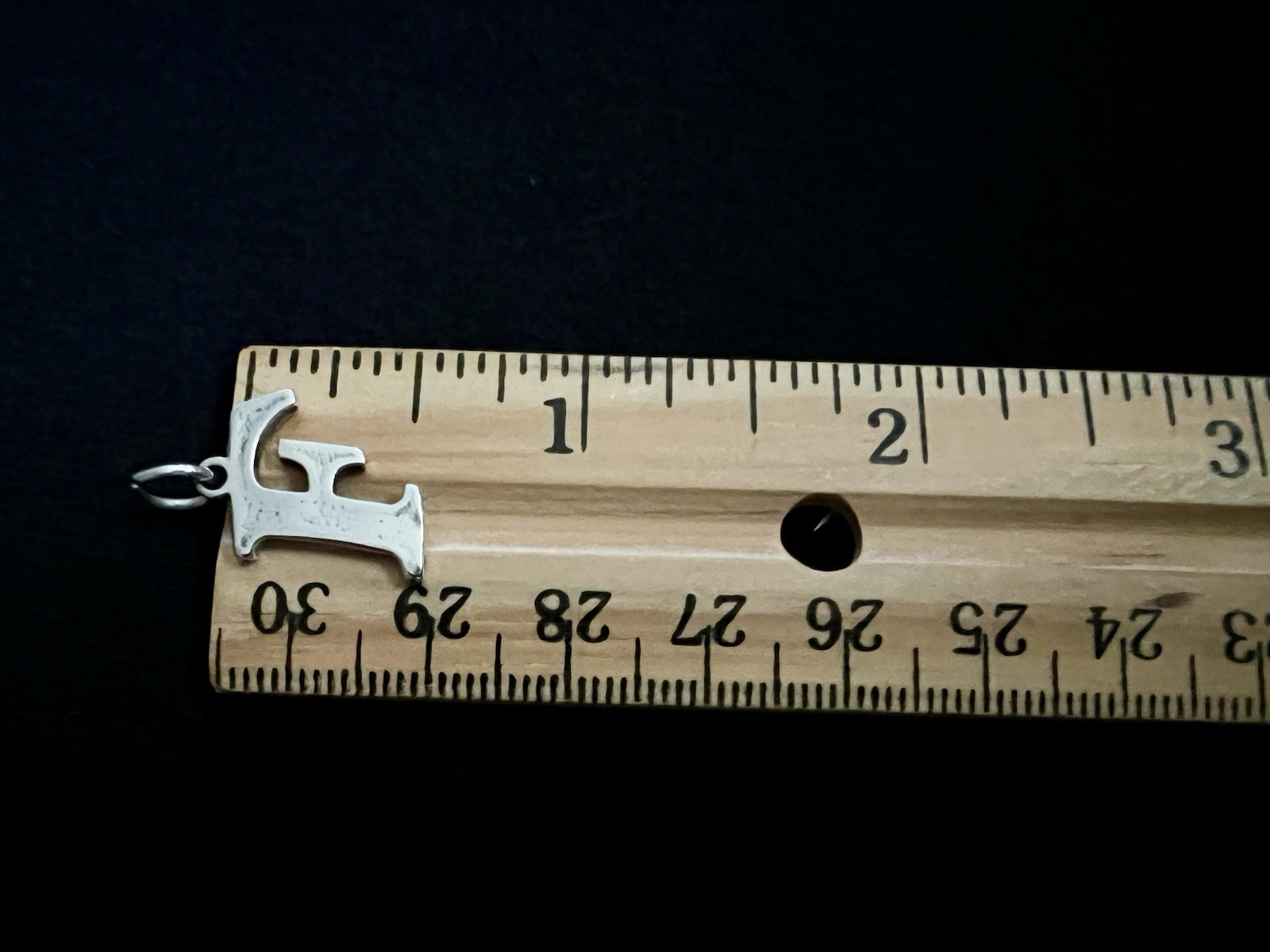 Vintage Letter F Sterling Silver Initial Charm/Pendant Stamped SJC 925 ~ 1.52 g