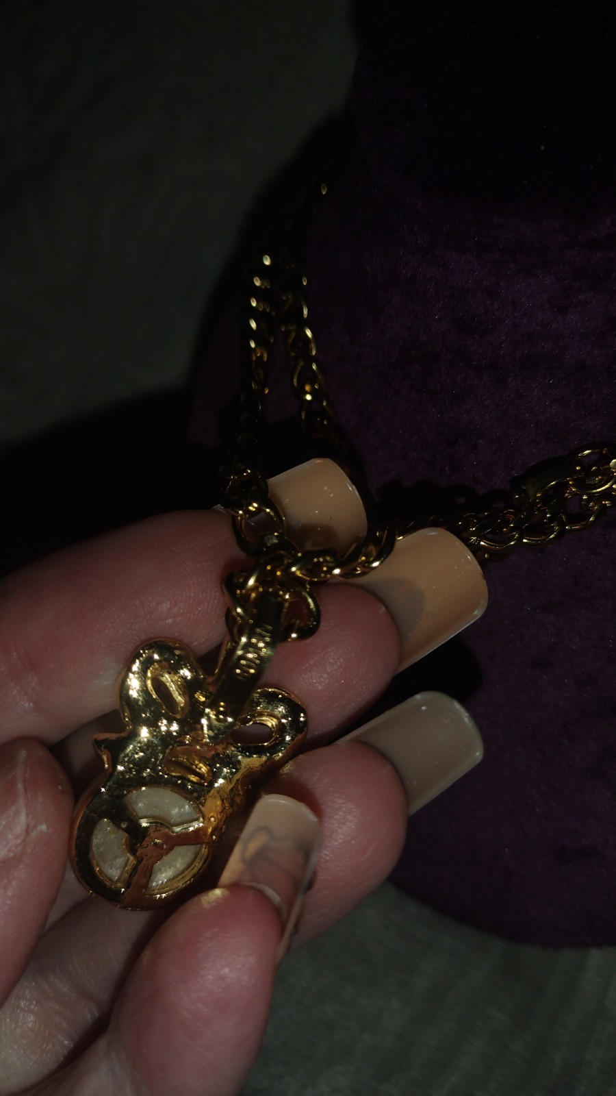 Vintage Monet Pearl And CZ Gold Necklace
