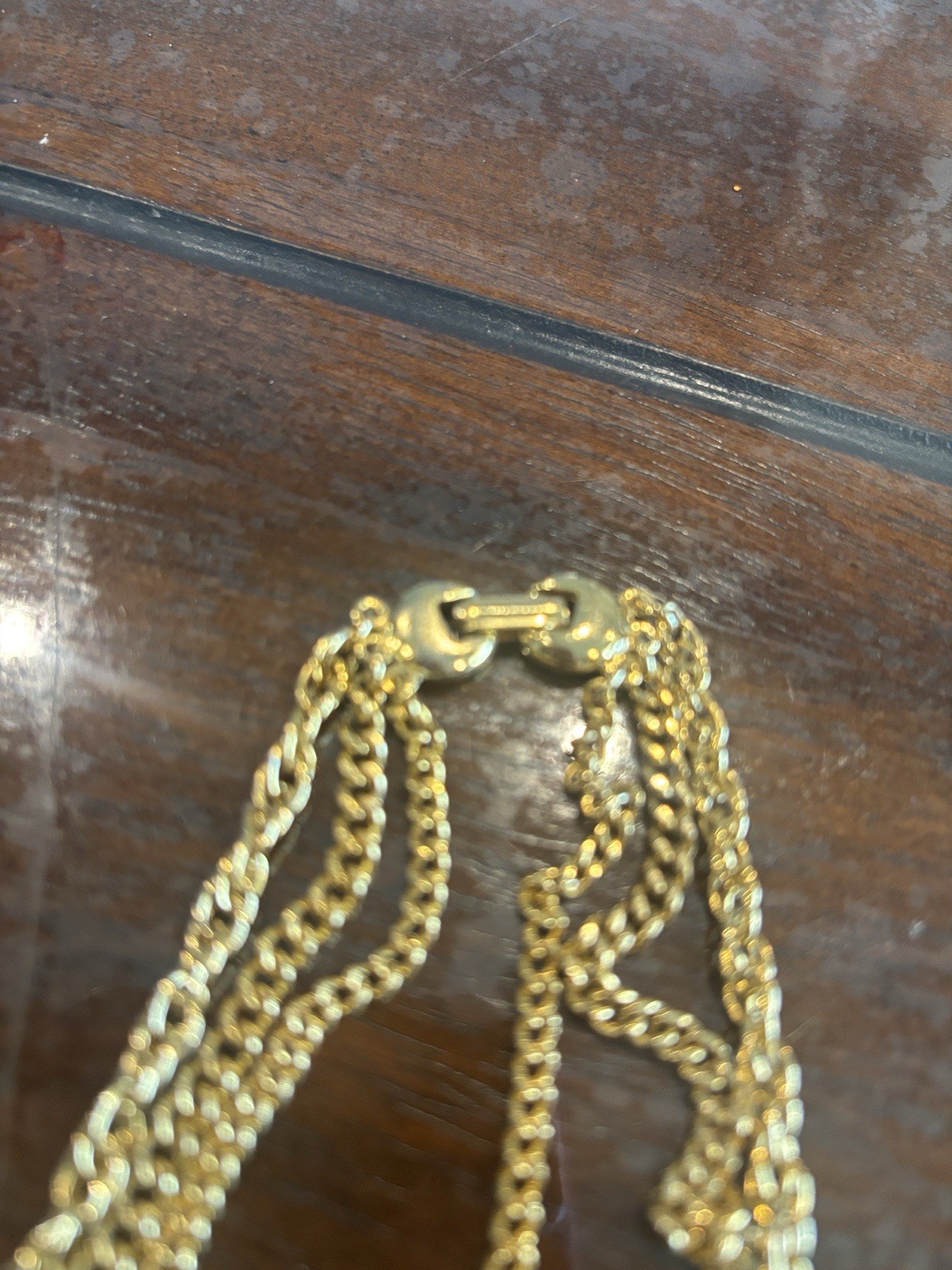 Vintage Three Tier Necklace With Small Medallion Woman’s