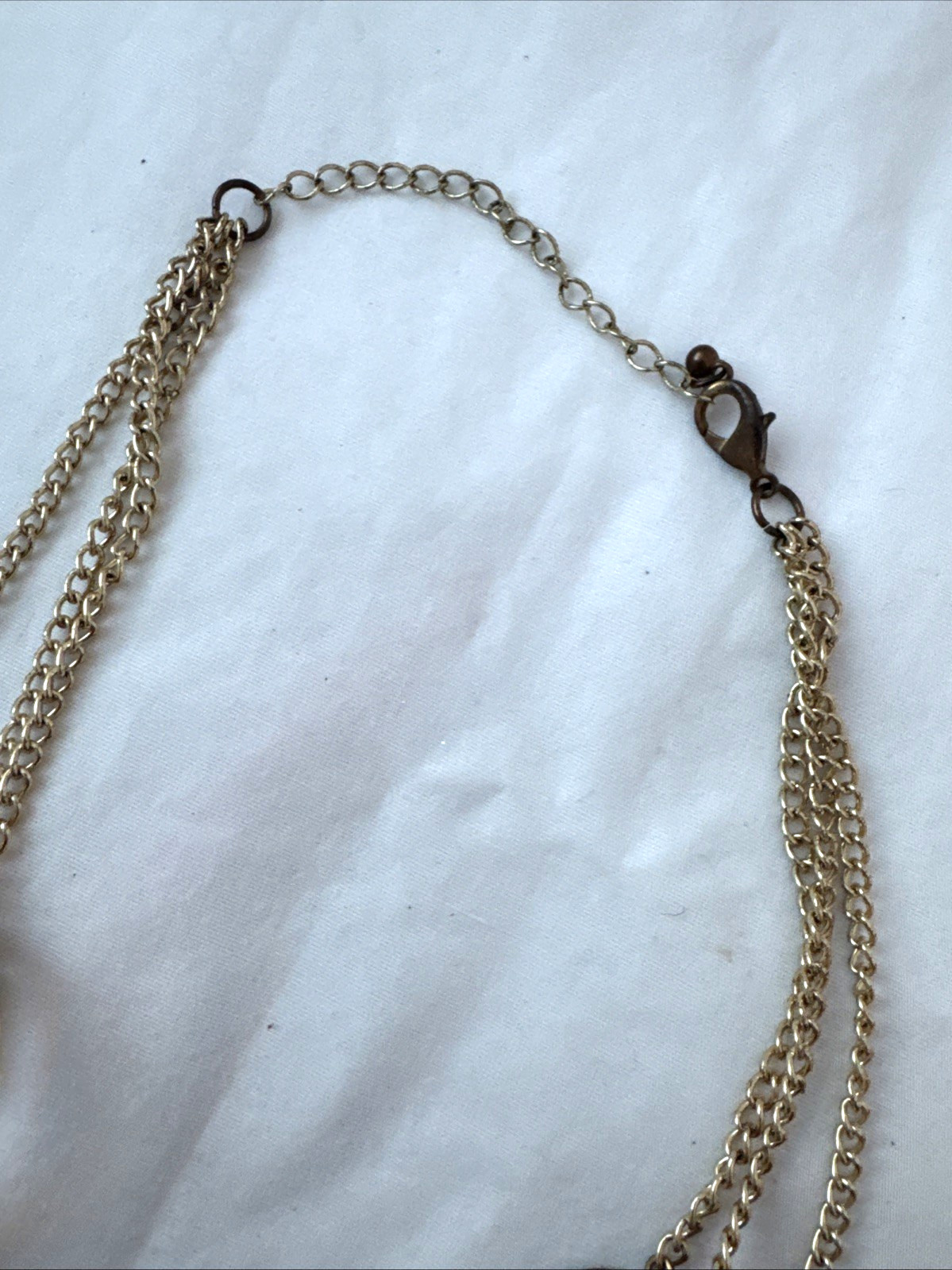 Boho Brown Gold Earthtones y2k 1990 2000s Modernist Metal Jewelry VTG necklace