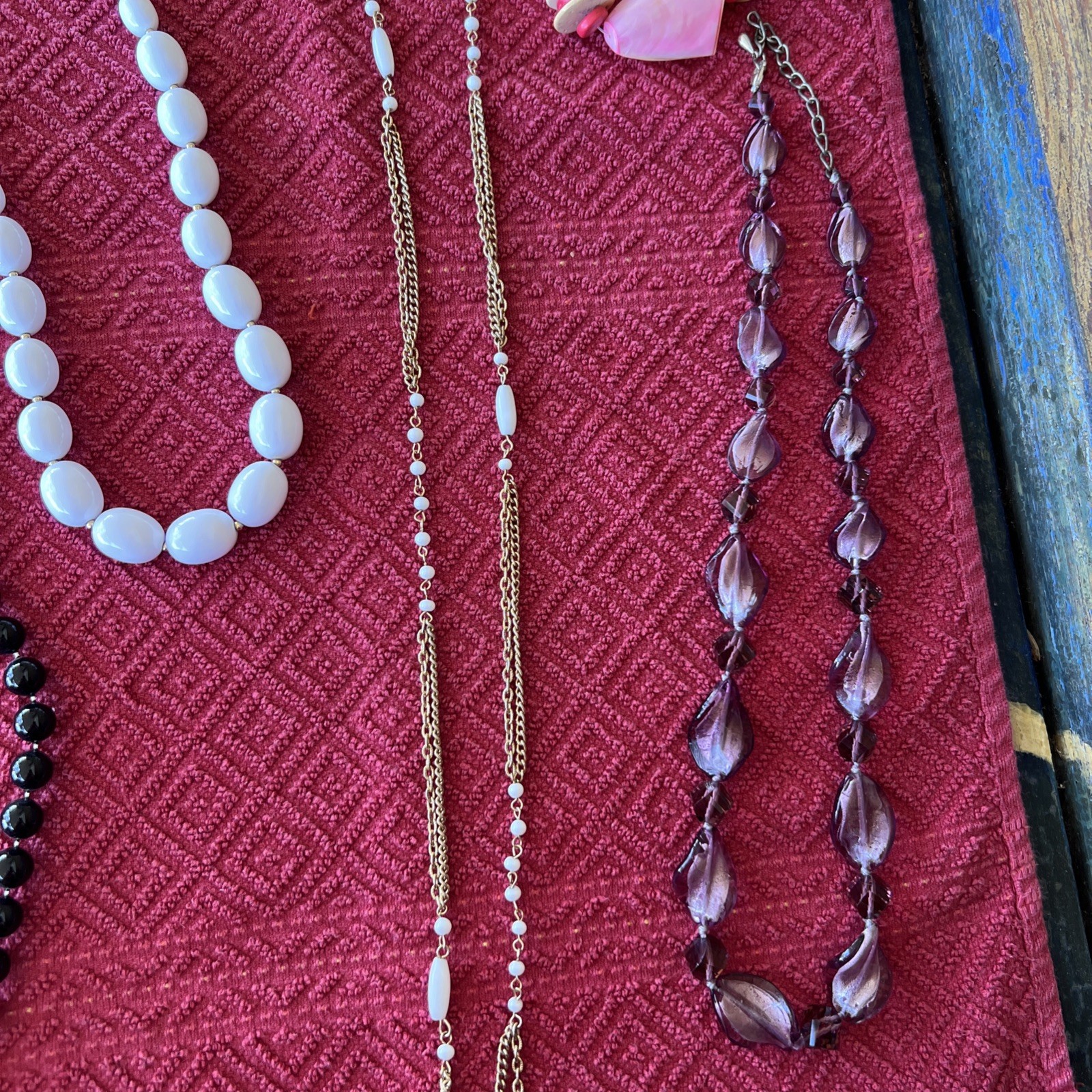 Vintage Fashion Jewelry Necklaces From 60’s/70’s – 80’s/ 90’s , Lot Of 6