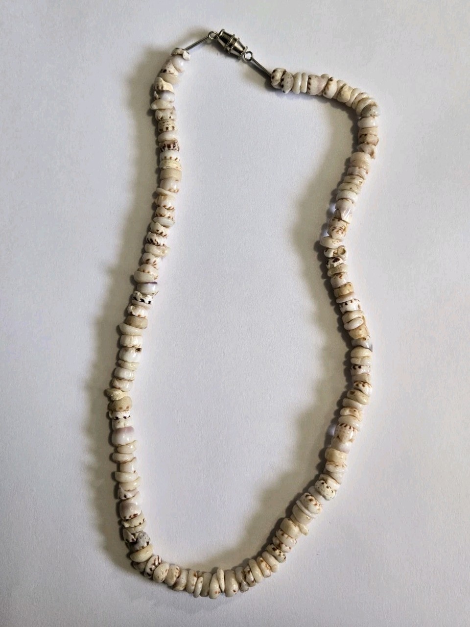 Vintage Santo Domingo Heishi Shell Necklace 18″ + Shell Necklace 17″