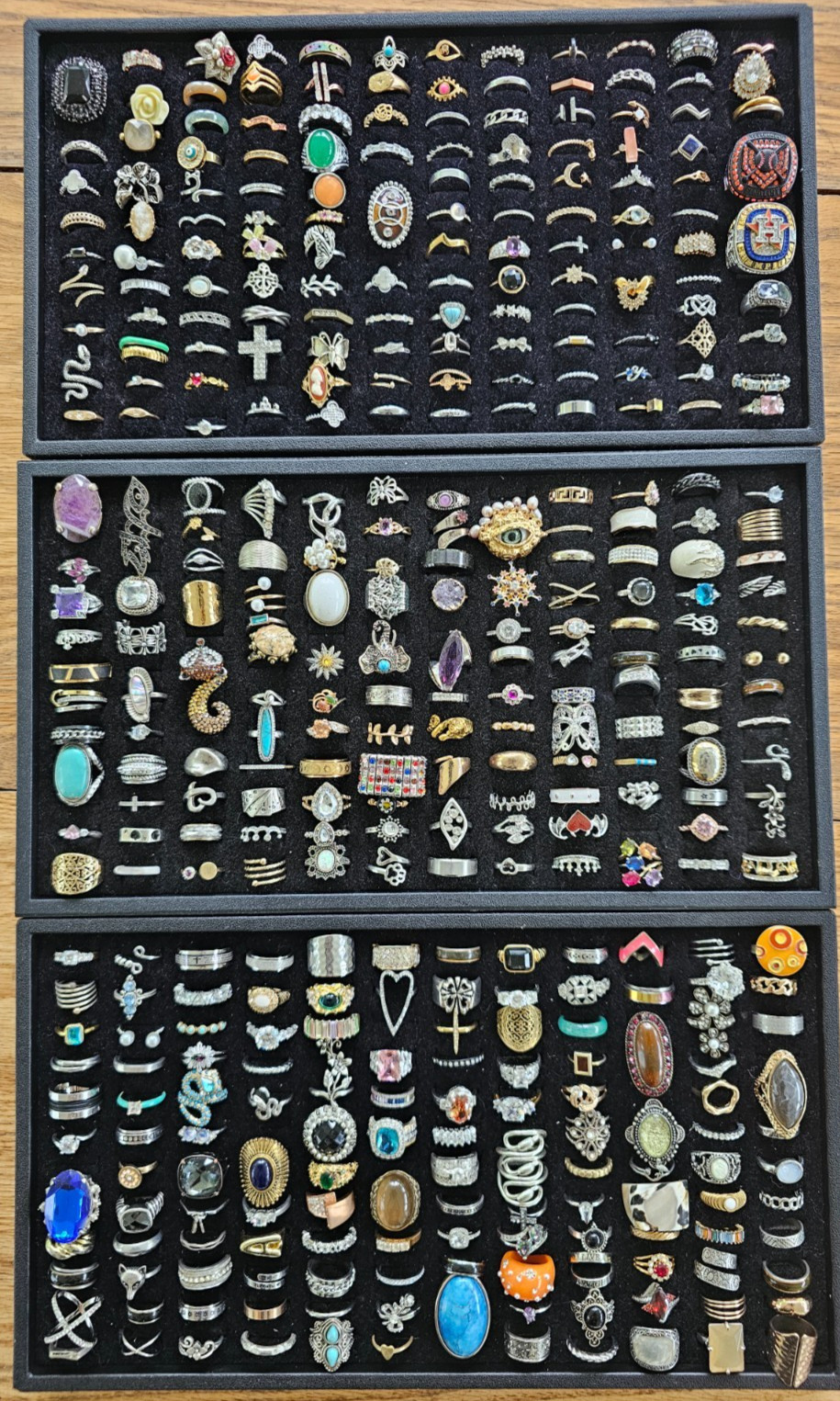 HUGE Vintage & Modern 392 Piece Ring Lot – Perfect for selling individually!