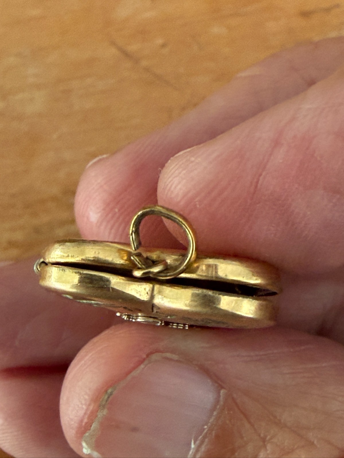Vintage 1/20 14k Gold-Filled Heart Locket with I Love You