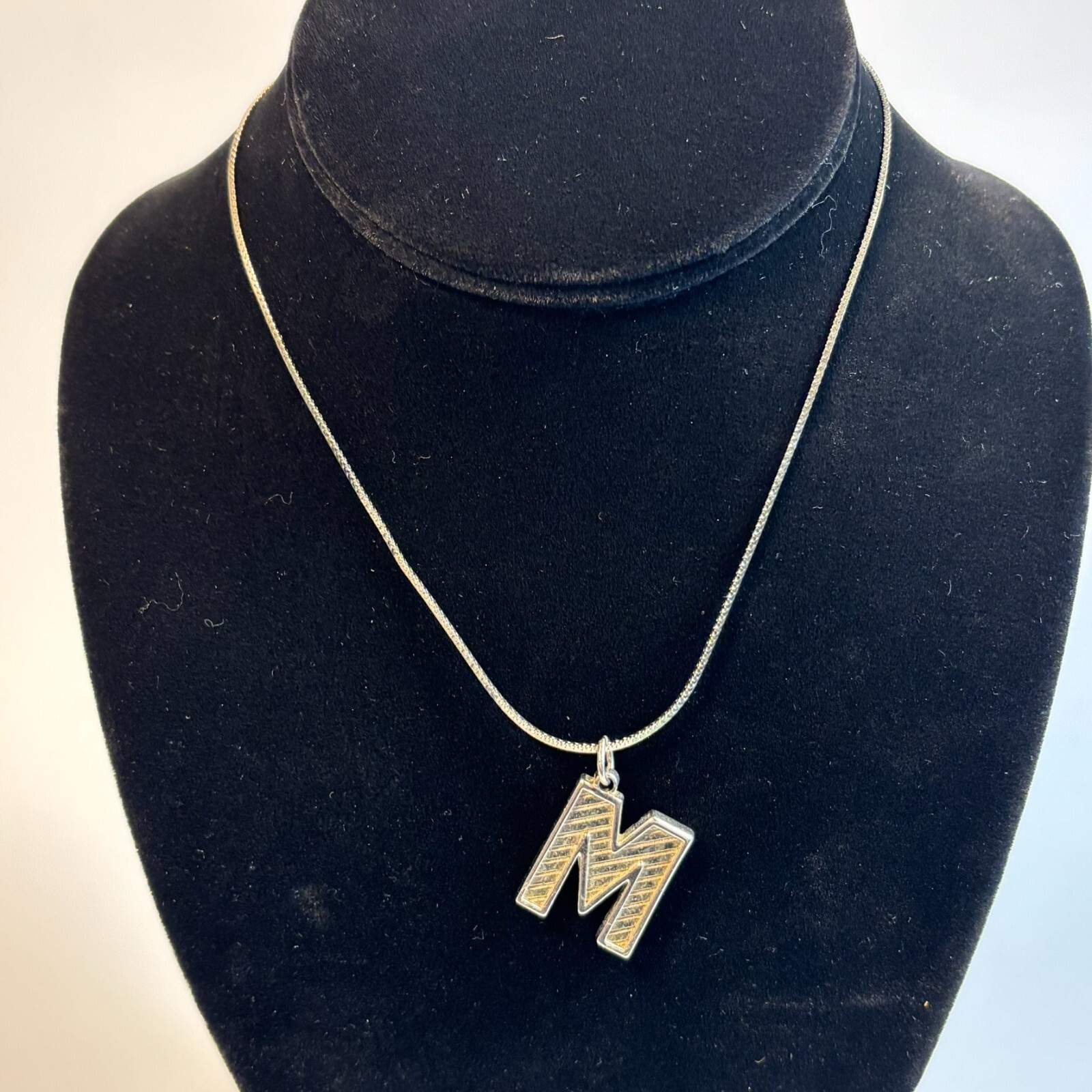 Y2K Necklace Alphabet M Initial ChokerPersonalized 2000s Retro Girlhoodcore
