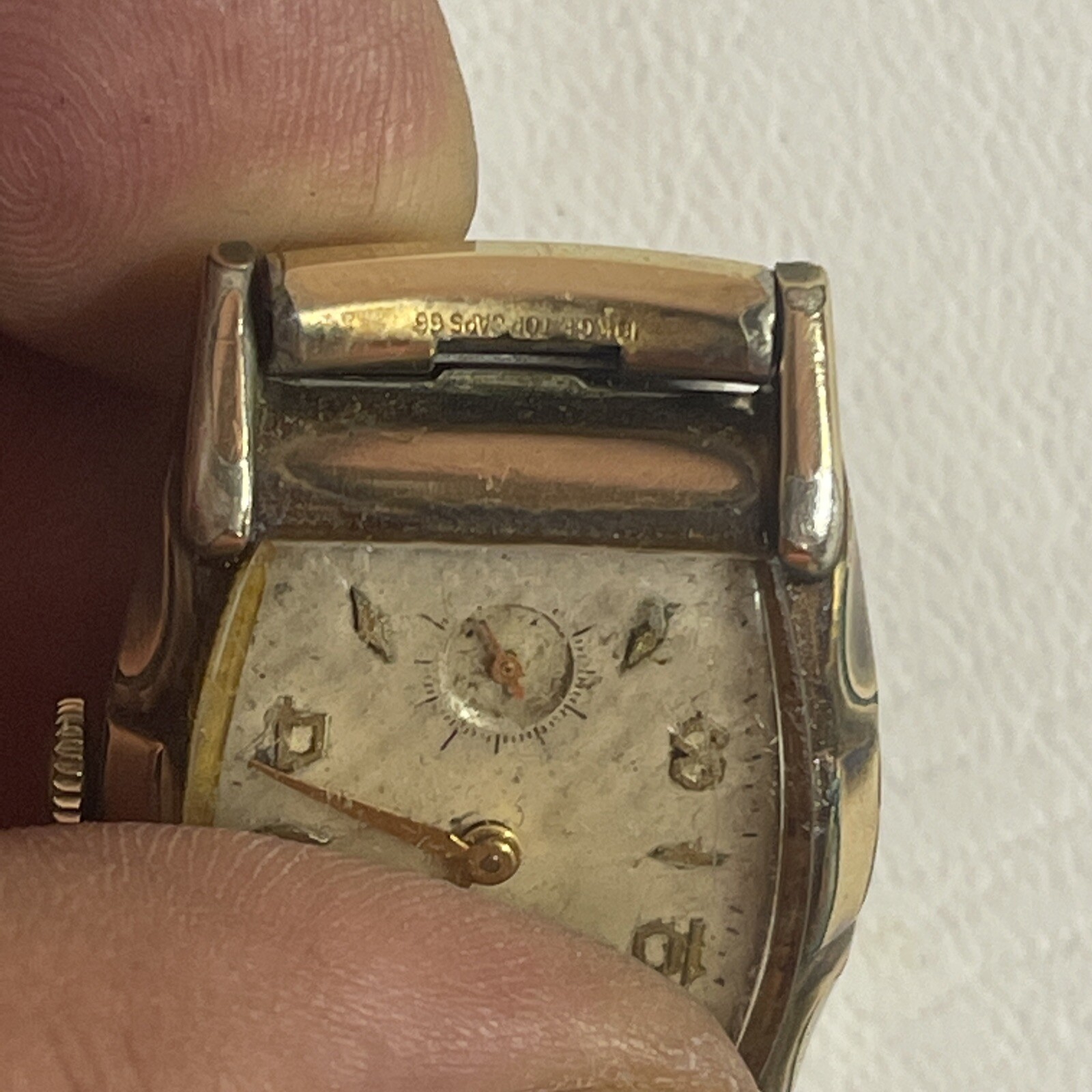 Vintage 1950’s Men’s Bulova L2 Watch 10K GF Hand Wind Swiss Movement Works