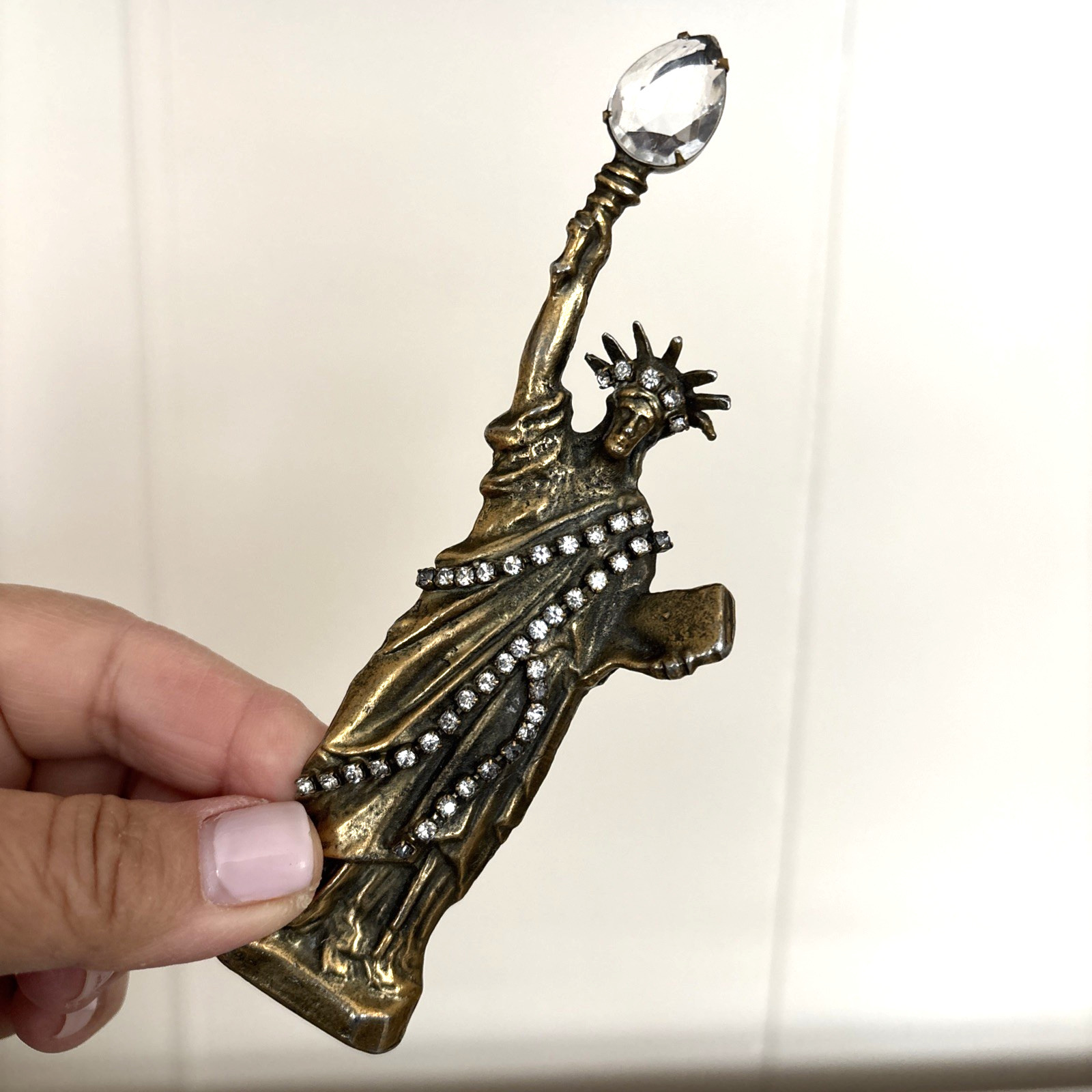 Marla Buck Brooch Pin Statue Of Liberty 80s Henri Bendel Statement