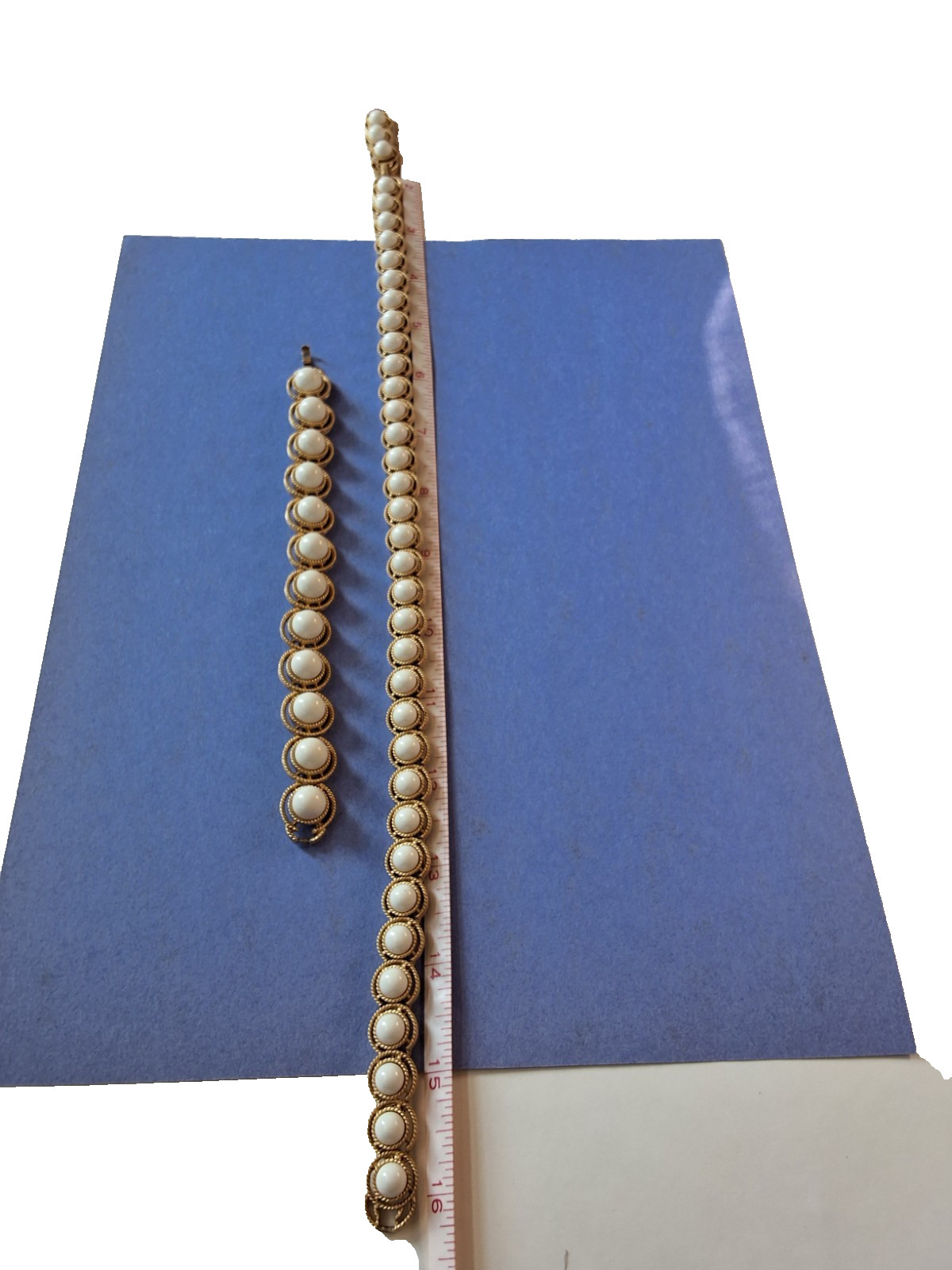 Crown Trifari Necklace And Bracelet Set ( missing clasp cover on bracelet)