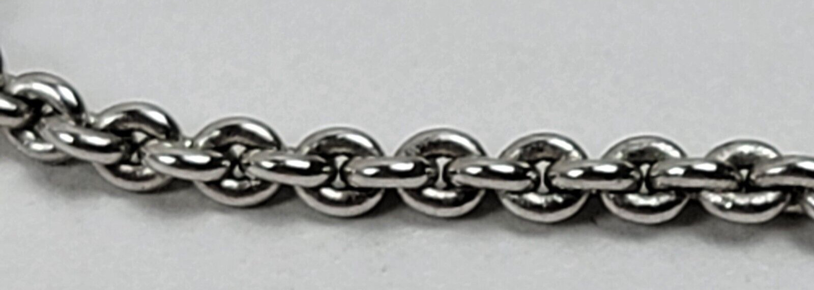 Vintage Signed MONET Silver-Tone Ball Bead Chain Necklace 16.5 In Lobster Clasp
