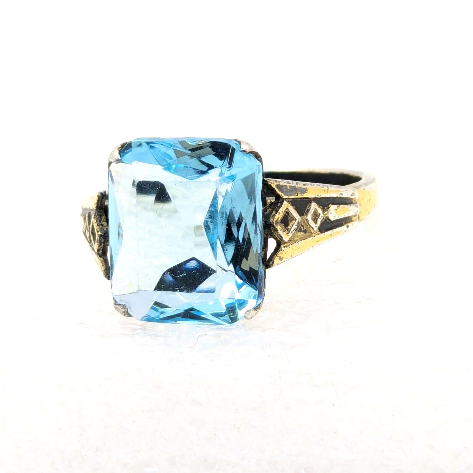 Vintage Luxury Soviet Silver RING ⭐875 stamp Star USSR size: 8US (18.5mm) | #100