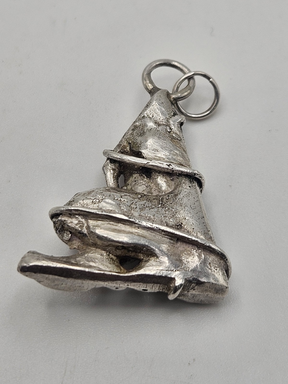Vintage Brutalist Modernist Sterling Silver Pendant