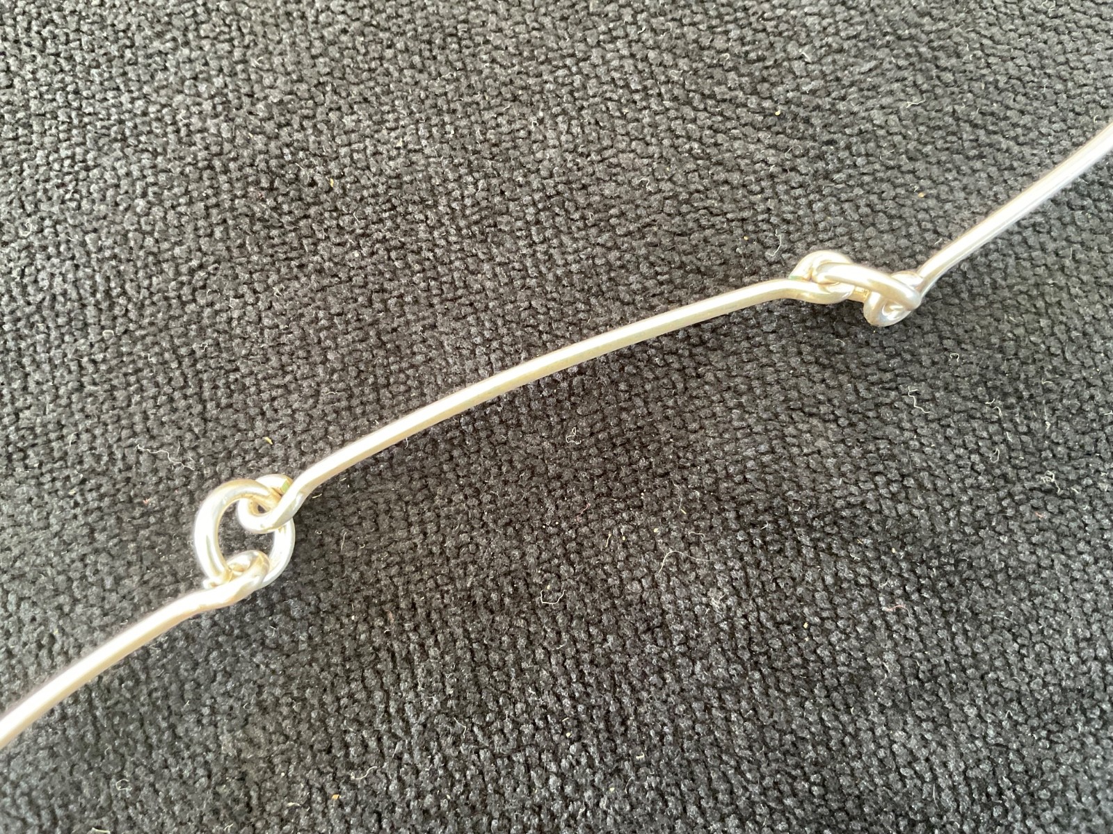 Niels Erik Modernist Denmark N.E. Sterling Silver Necklace 1960’s MCM Pendant