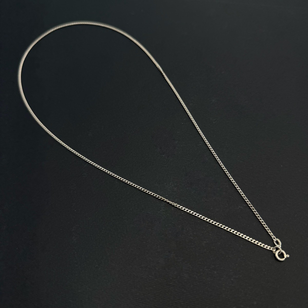 Vintage 925 Sterling Silver Necklace Unisex Jewelry Curb Chain 57 cm