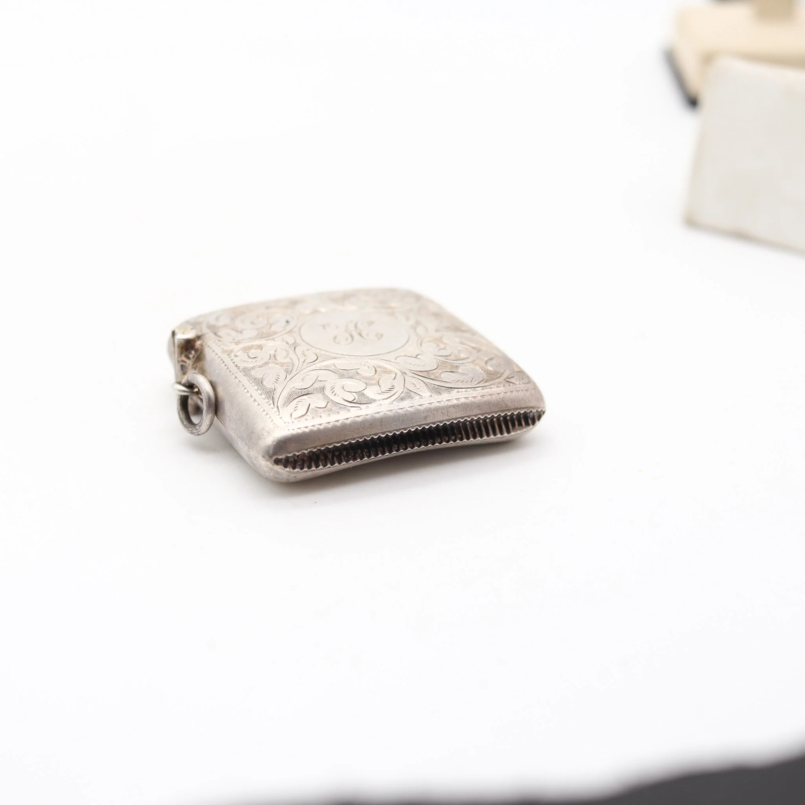 JAMES DEAKIN & SONS 1911 Chester Curved Vesta Matches Box In .925 Sterling