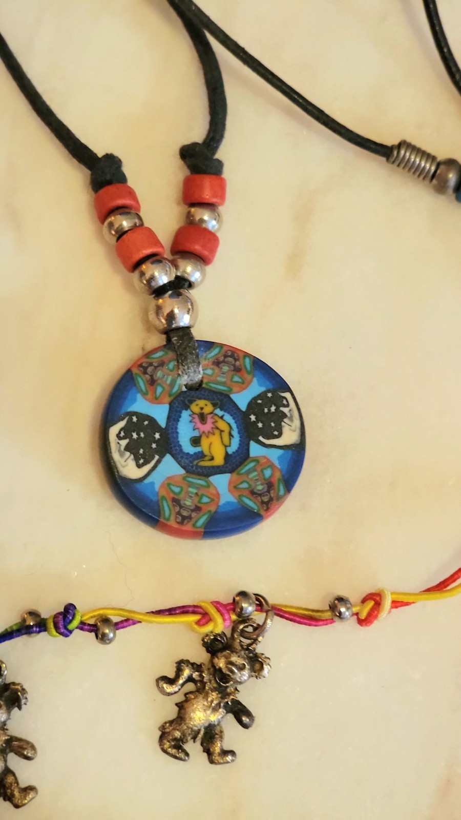 Authentic Grateful Dead Road-Worn Lot Jewelry Collection | Dancing Bears · Hemp