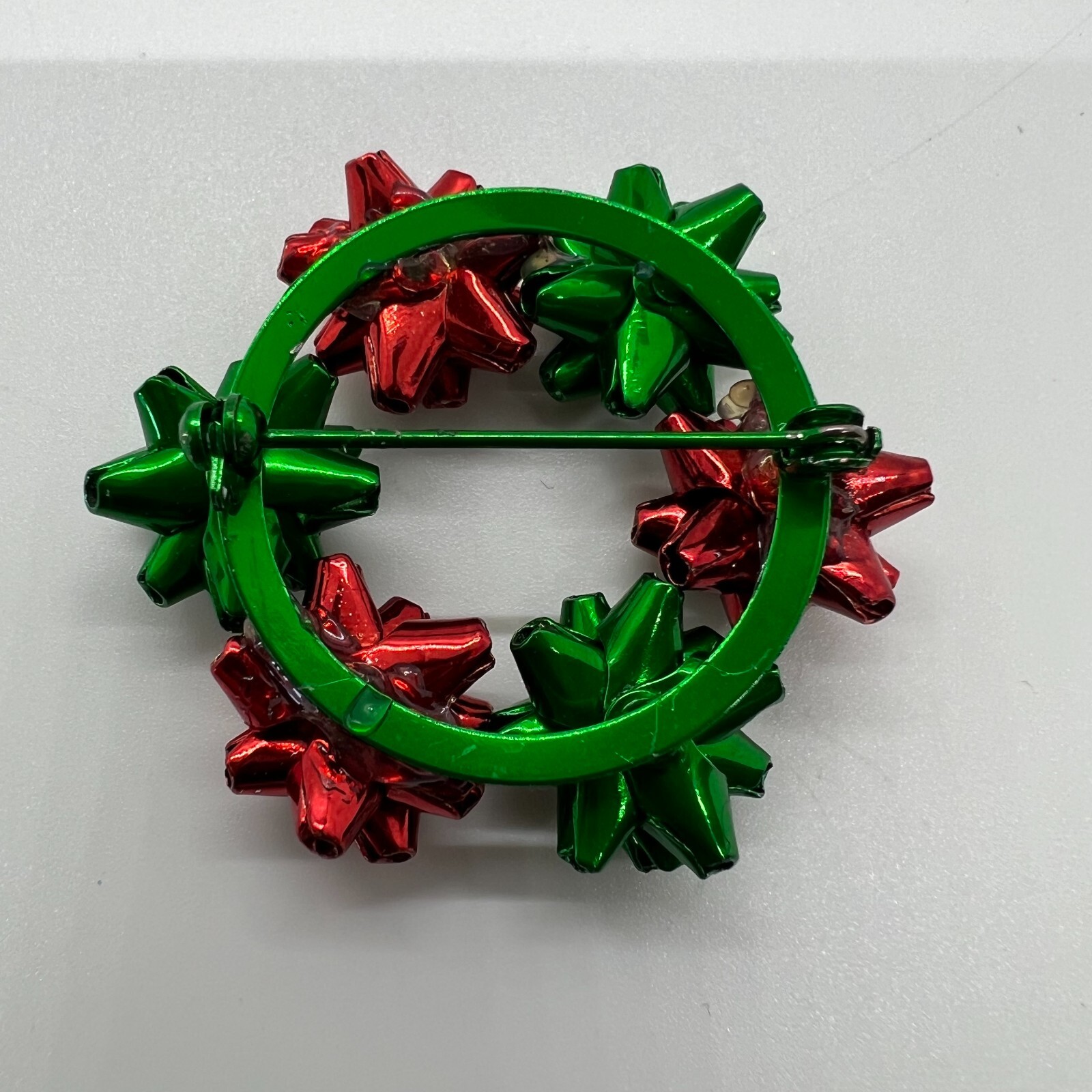 Vintage Christmas Brooch Lot – Tree Stocking Wreath Enamel Noel Pin Collection