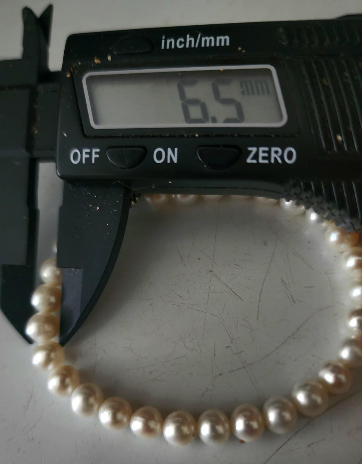 White Pearl Bracelet With Silver Toggle Closure