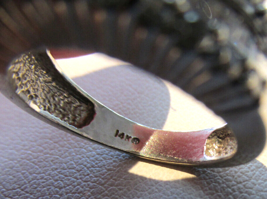 14k wg 1.20 ctw Diamond Ring band, Baguette & Round Diamonds size 4.5 Make Offer