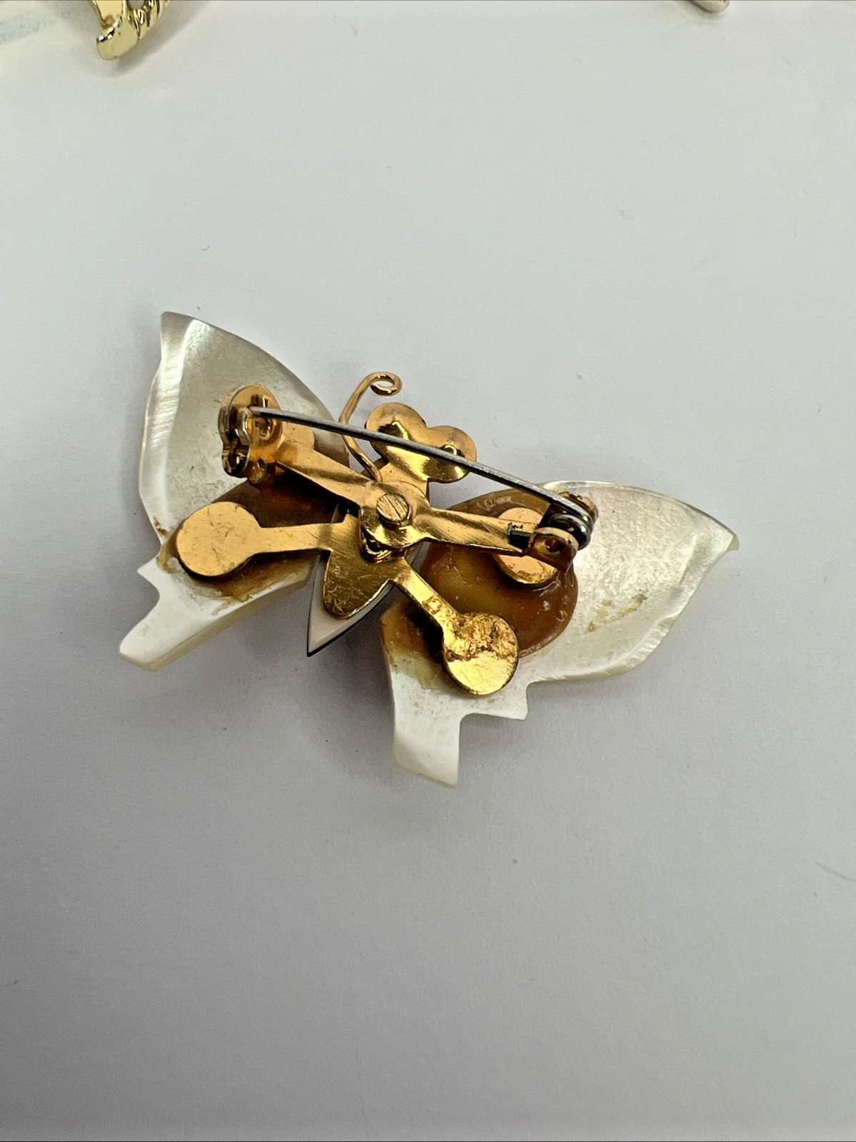 Vintage Butterfly Brooch Lot Signed Gerry’s Money Marvella Mother of Pearl READ