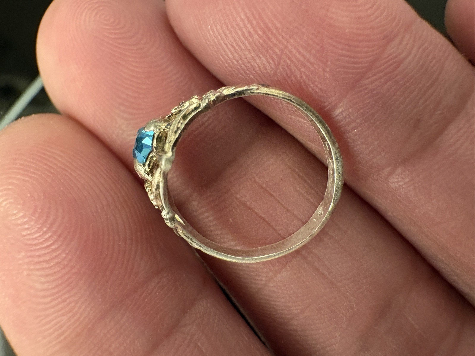 Antique Baby Child Sterling Silver Ring, Preowned