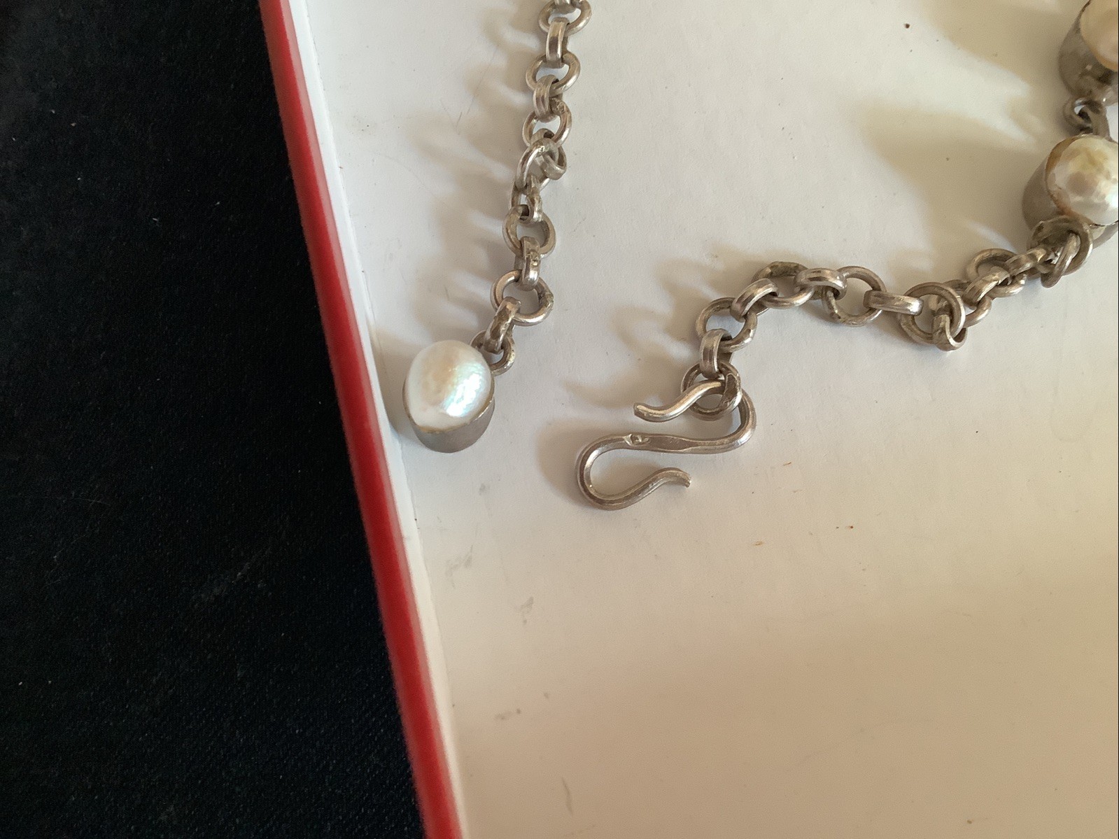 Vintage Natural Pearl Bib Necklace