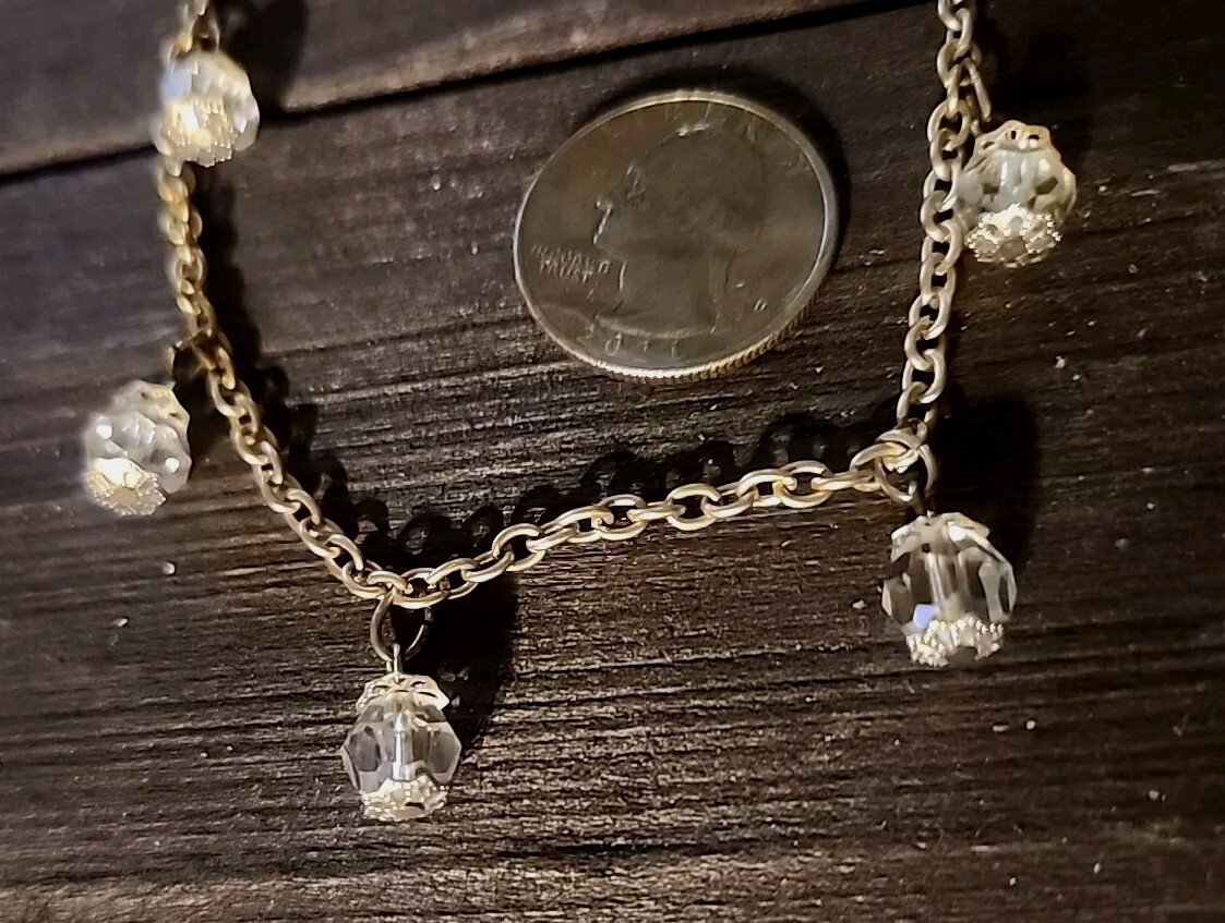 Beautiful Art Deco Czech Faceted Bead Necklace Circa 1920 – 19.5″